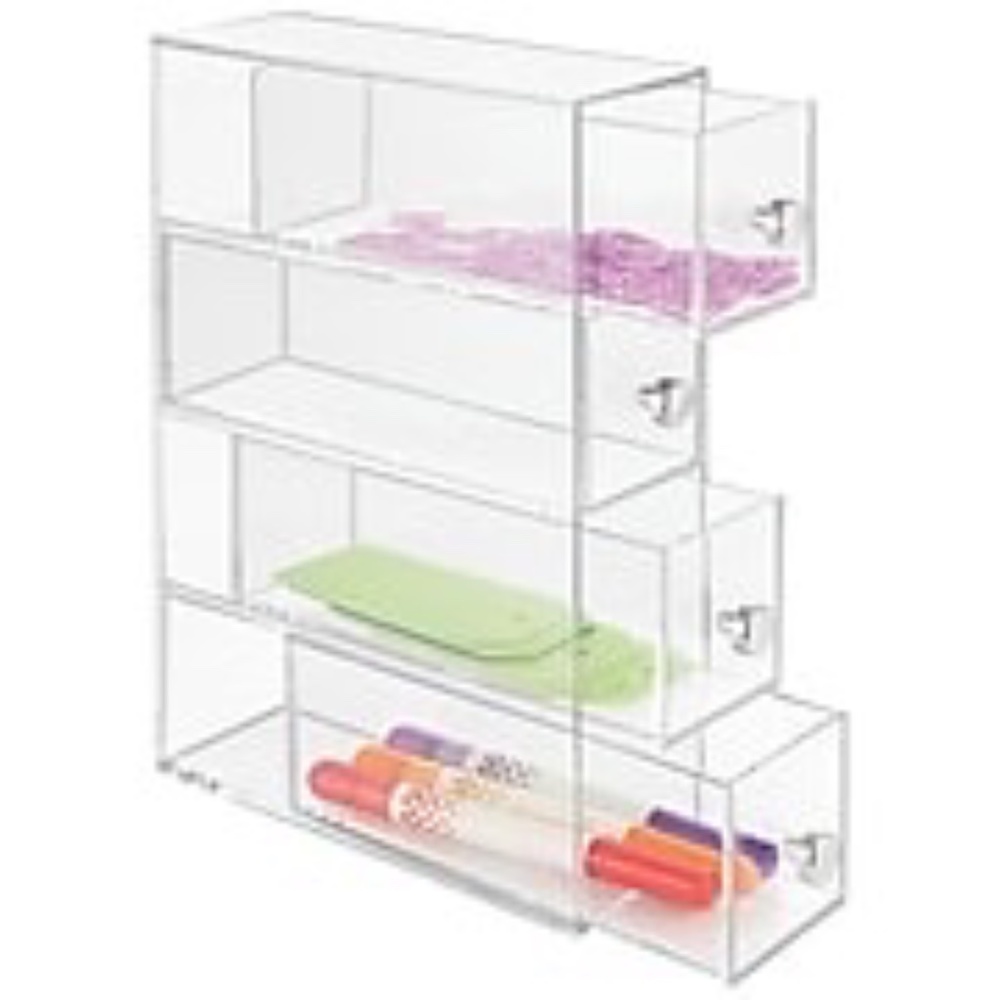 COPY - COPY - InterDesign Clarity 5 Drawers Desktop Storage, Cle